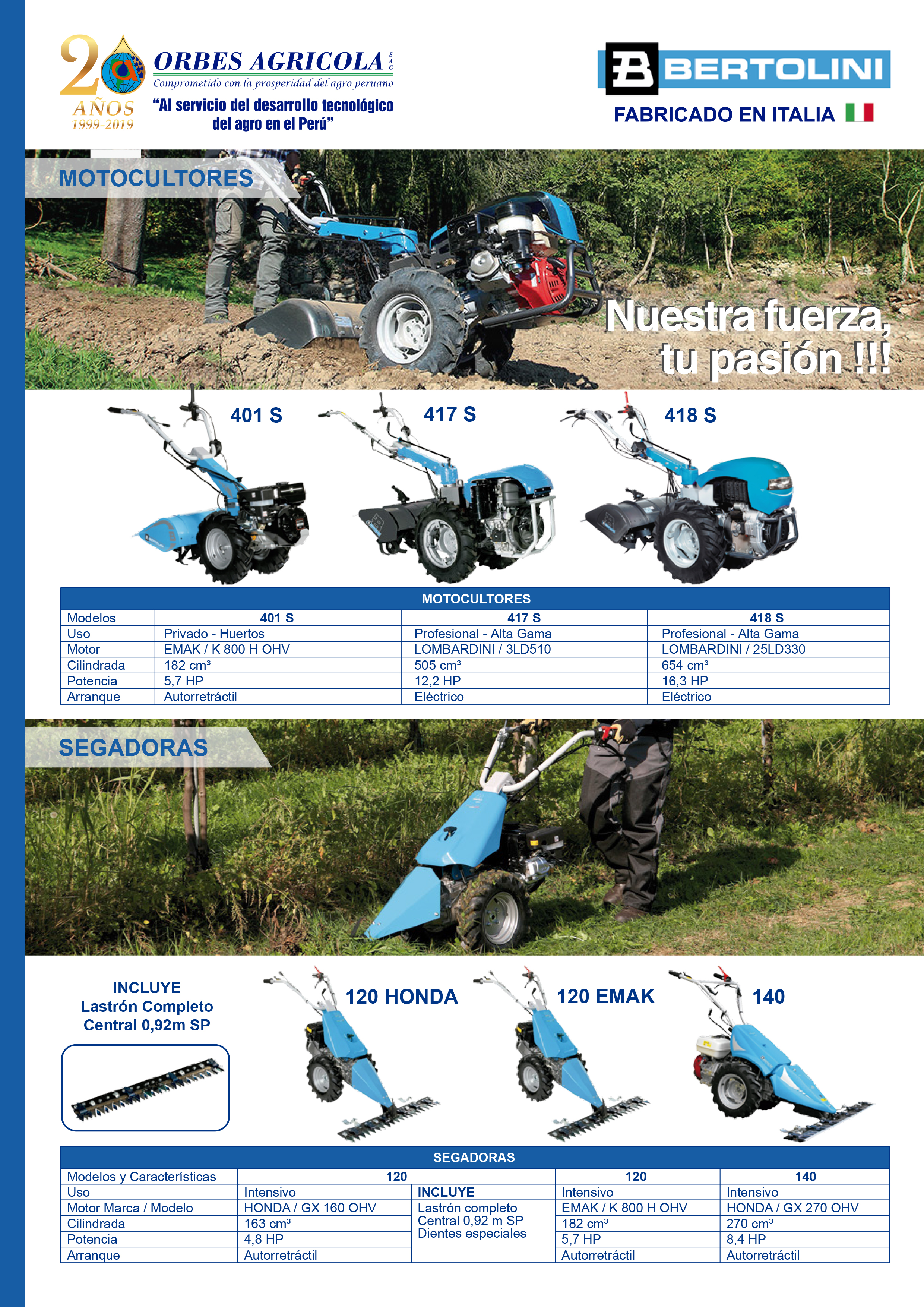 Catalogo Motocultores Bertolini